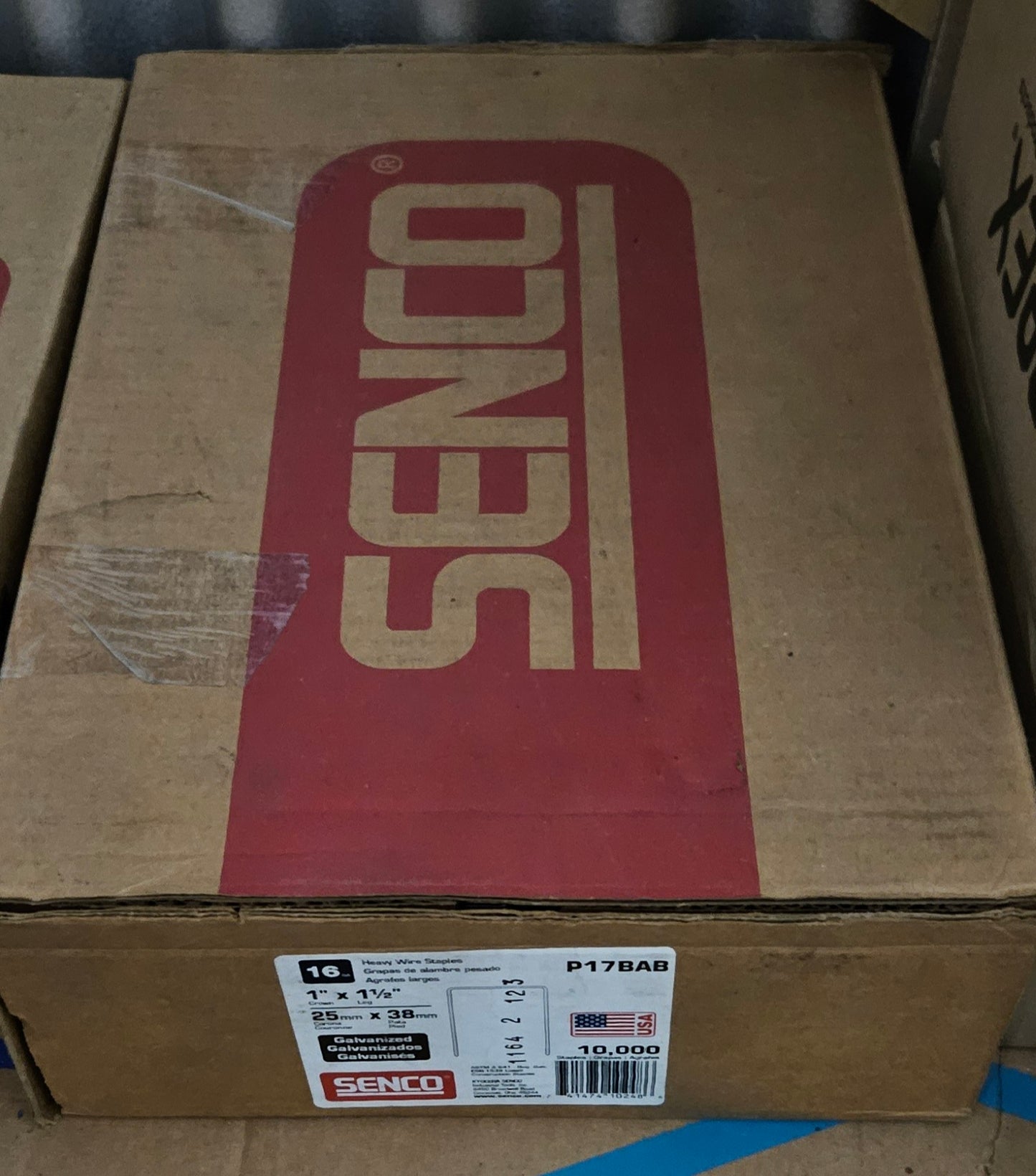 Senco P17 BAB 1-1/2"x1 staples. 16 Ga. 1″ Crown Heavy Wire Staples