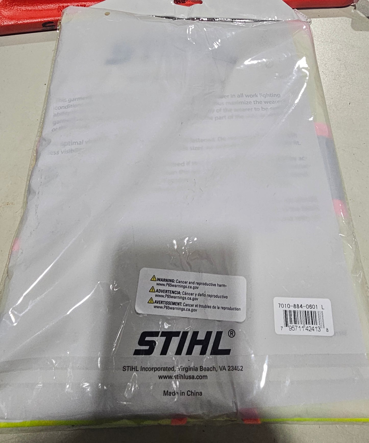 Stihl Reflective Safety Vest ANSI Class II (Large) - Hi-Vis Yellow