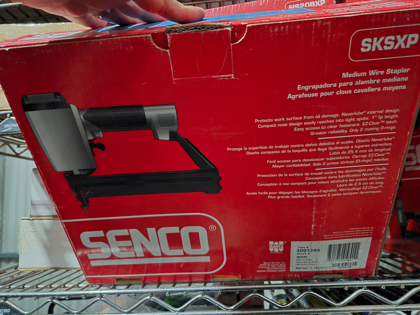Senco sks xp stapler old display (open/box)