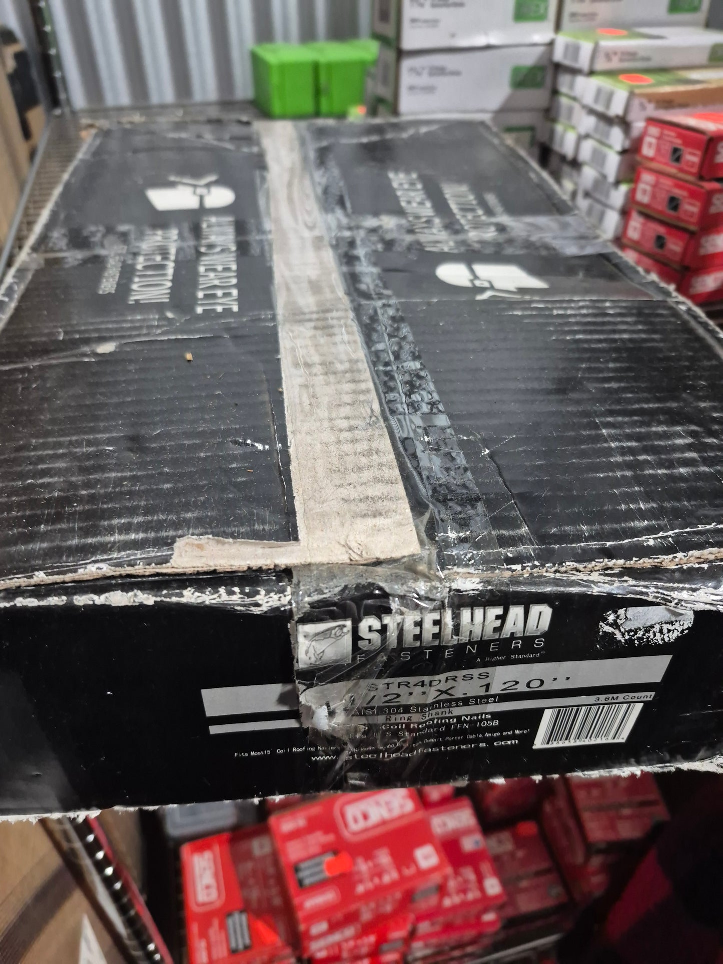 Steelhead 1-1/2"x.120 stainless steel 304 roof / roofing nails 3,600 nails