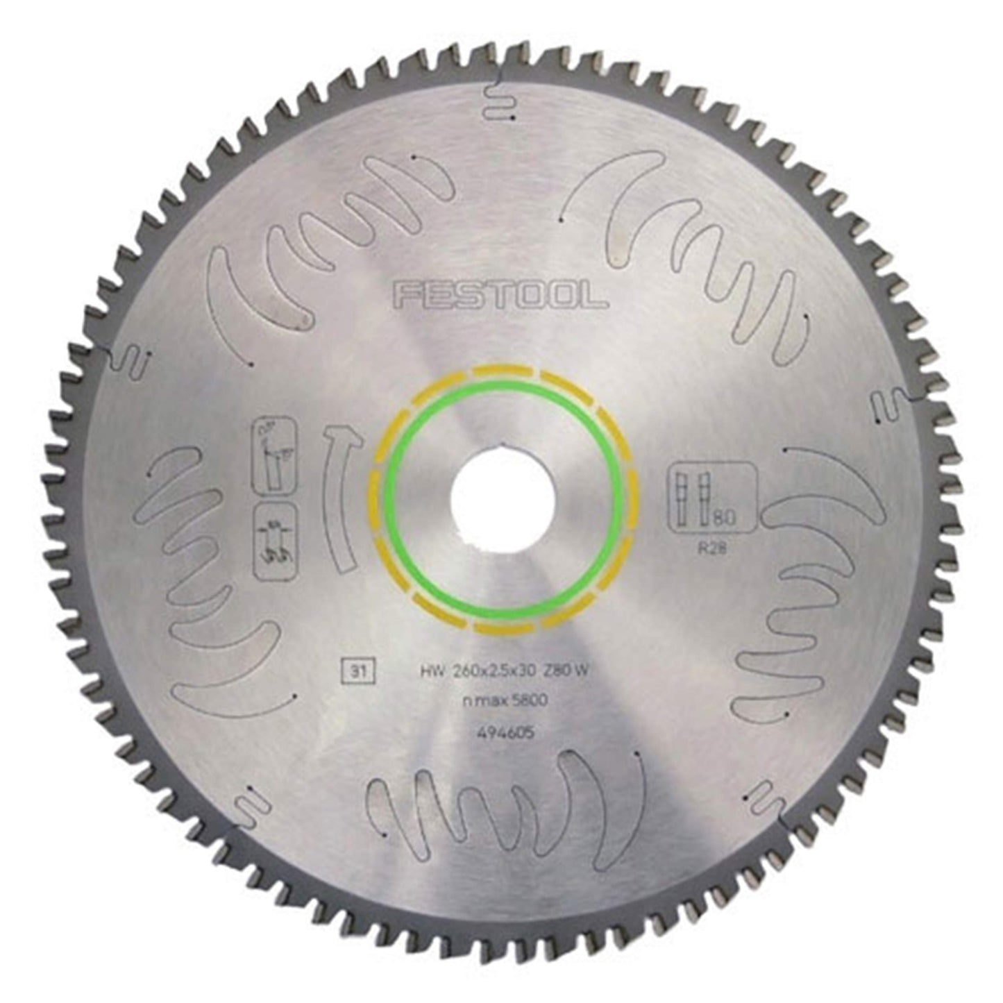$125 FESTOOL 495387 FINE TOOTH CROSS-CUT SAW BLADE