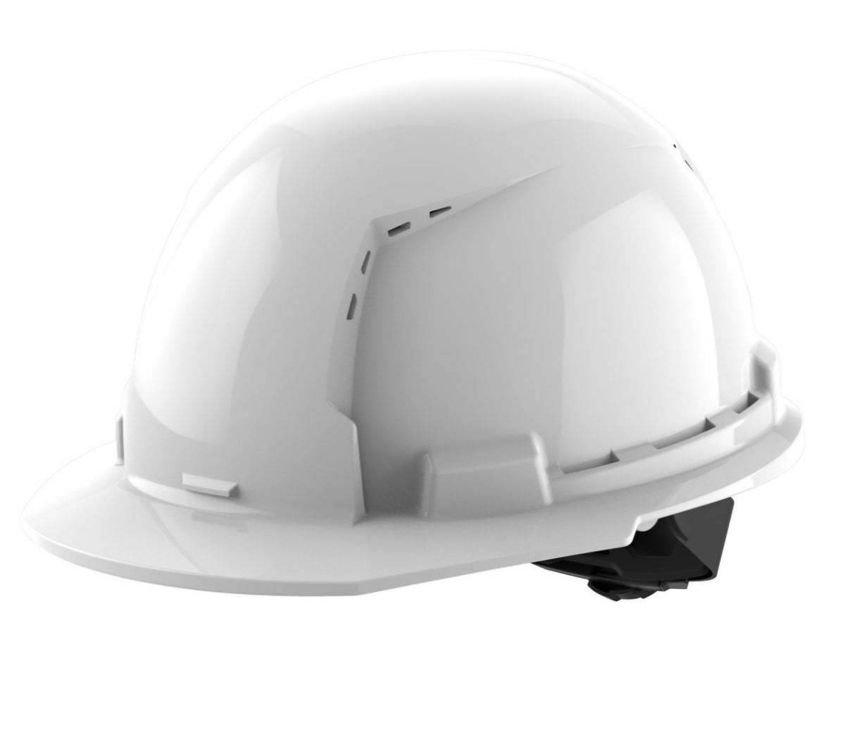 48-73-1200 White Front Brim Vented Hard Hat W/4Pt Ratcheting Suspension - Type 1, Class C Milwaukee Electric Tool Corp