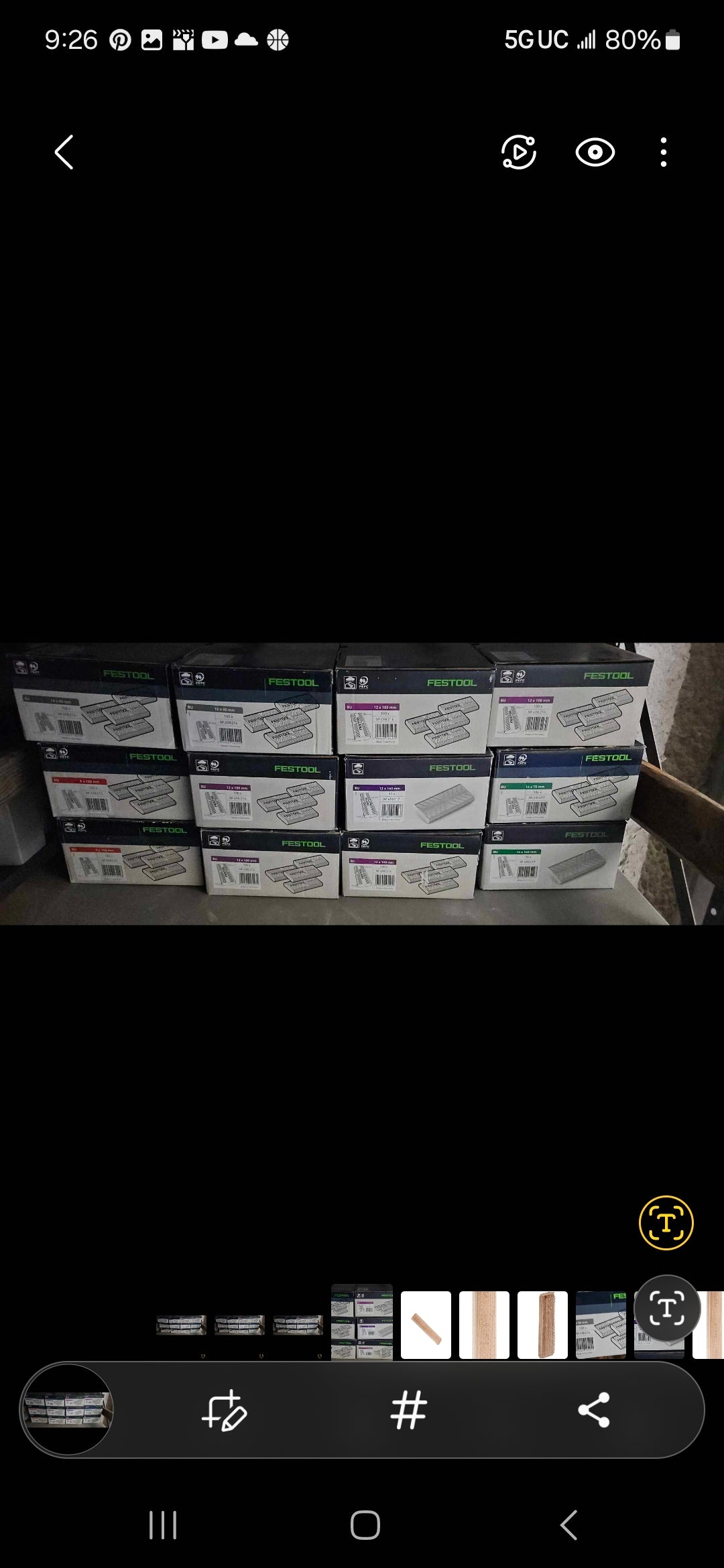 Festool 498219 14mm x 140mm Domino XL DF 700 Beech Tenons