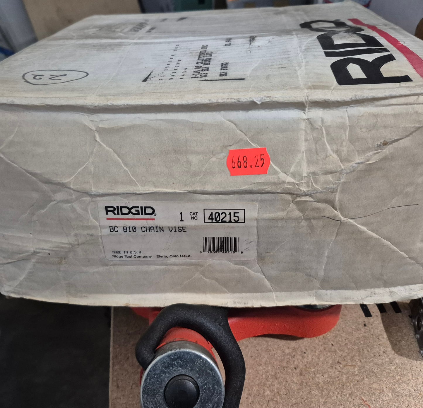 Ridgid bc 810 chain vise 40215