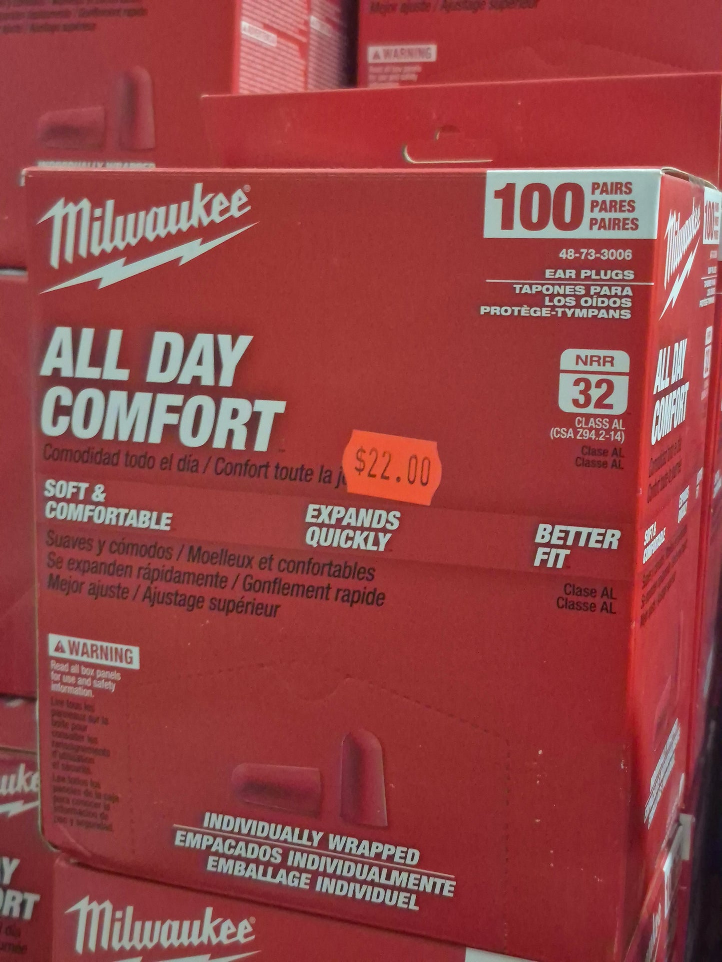 20 boxes(100pc) air plugs Milwaukee