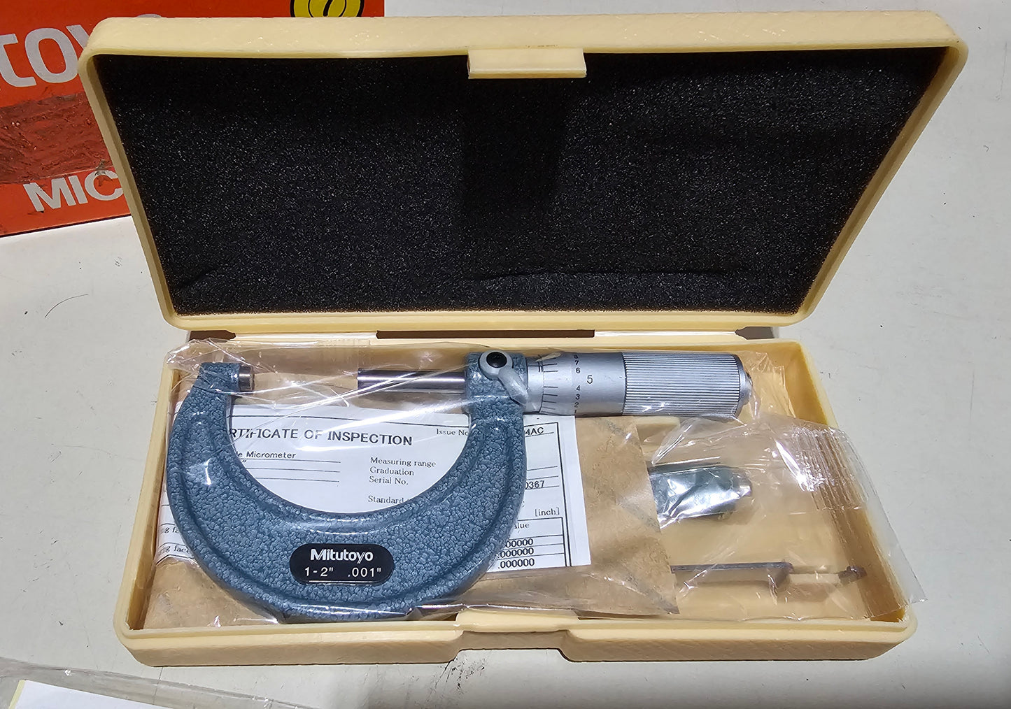 MITUTOYO MICROMETER 1-2 0.001