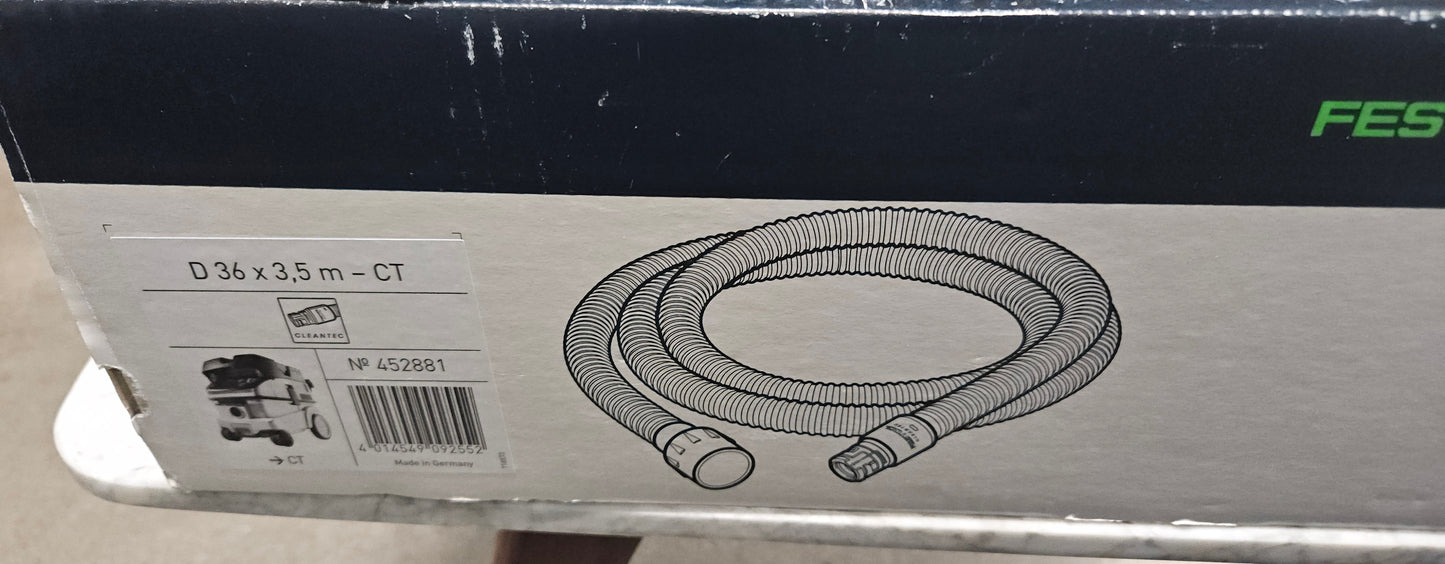 Festool 452881 D36 36mm 3.5m / 11ft non-antistatic dust collector hose