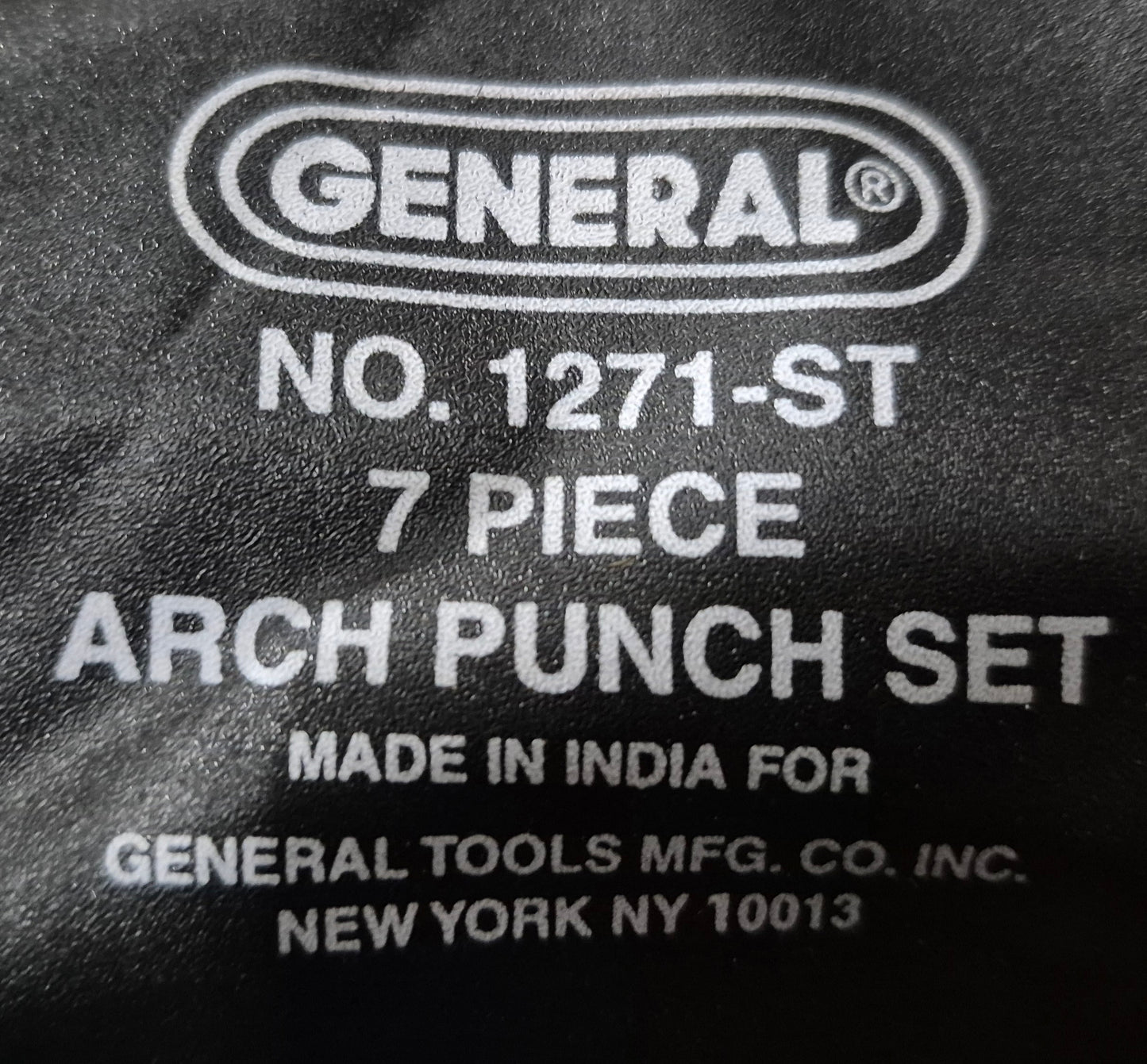 General ARCH PUNCH SET 7pcs 1271ST