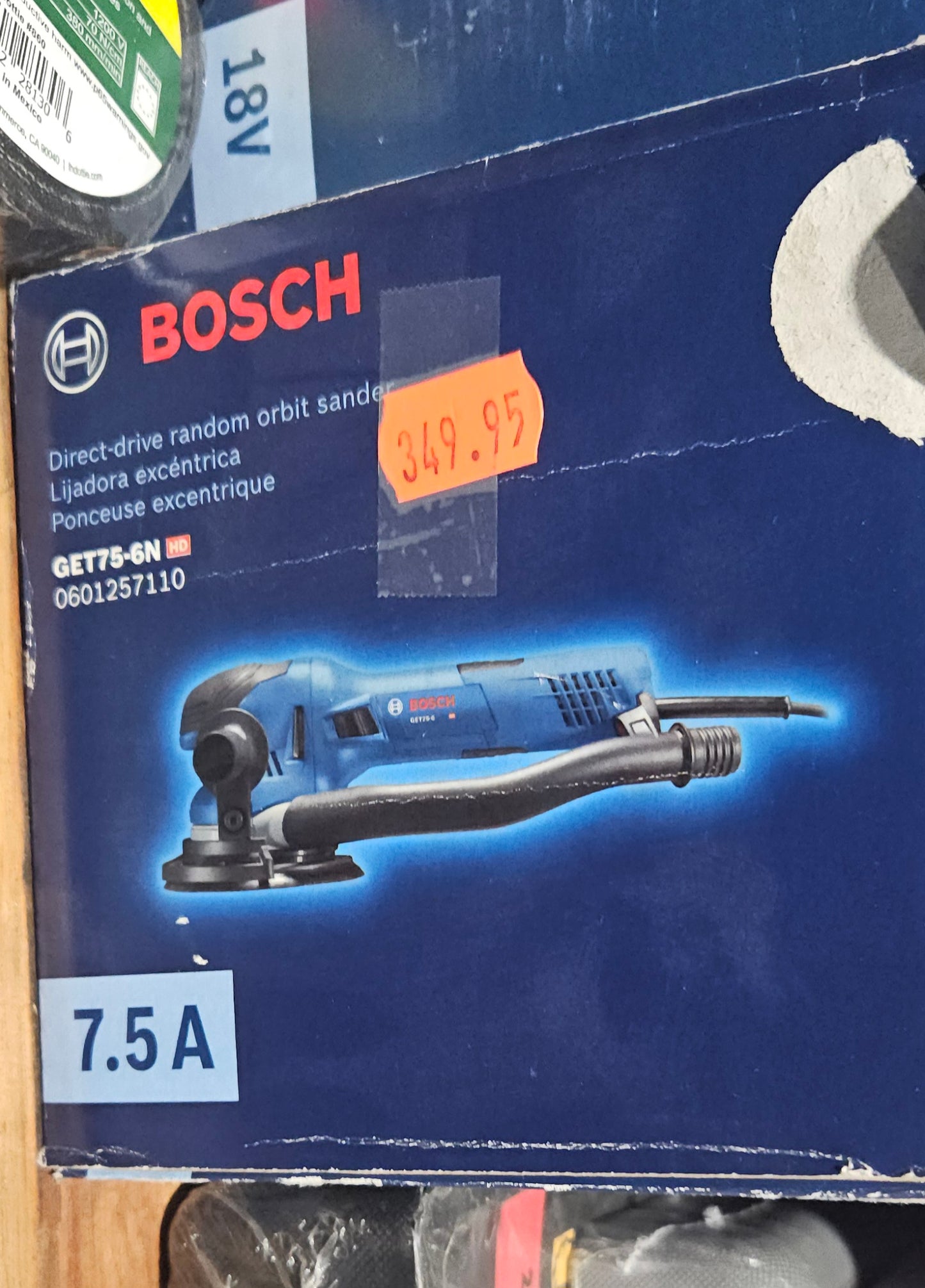 Bosch GET75-6N 6" dual mode random orbit sander