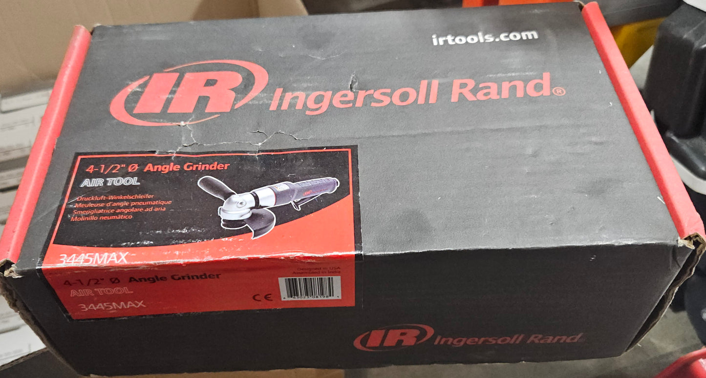 IR ingersoll rand 3445max 4-1/2" air grinder. Air tool for cutting and grinding metal using with compressor