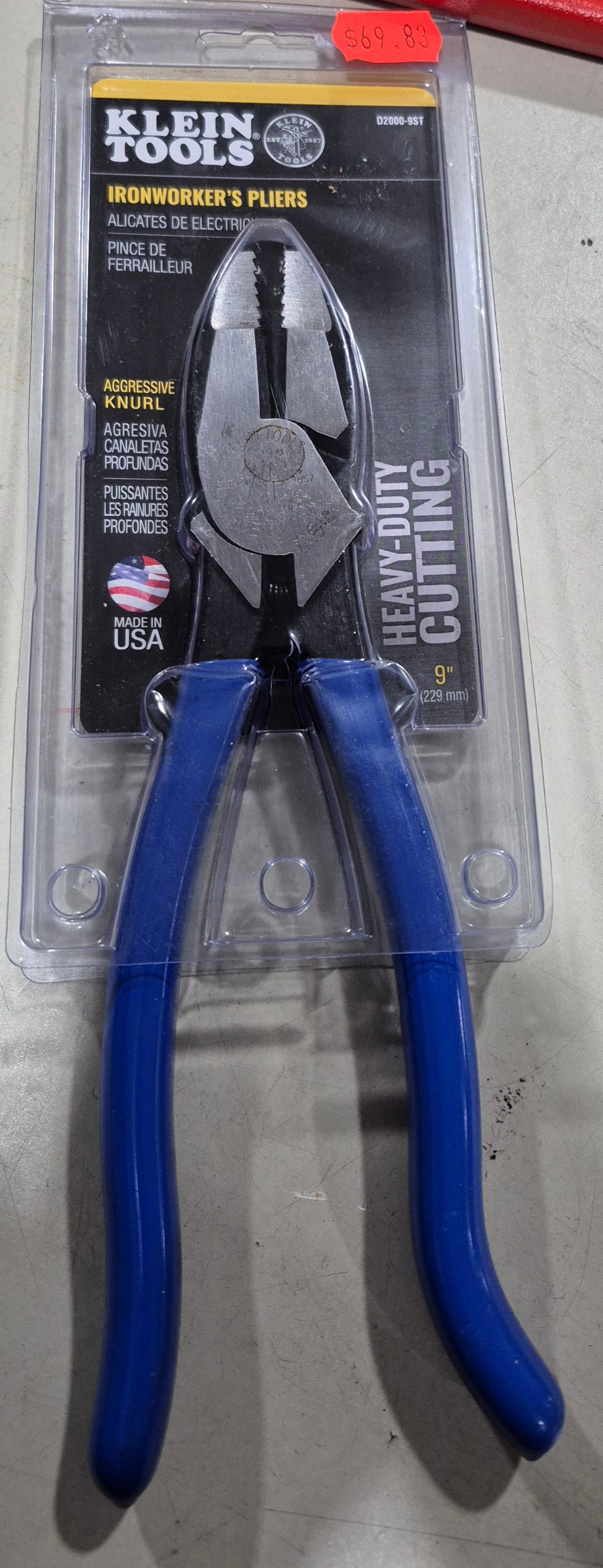 Ironworker's Pliers, Heavy-Duty Cutting, 9-Inch
D2000-9ST