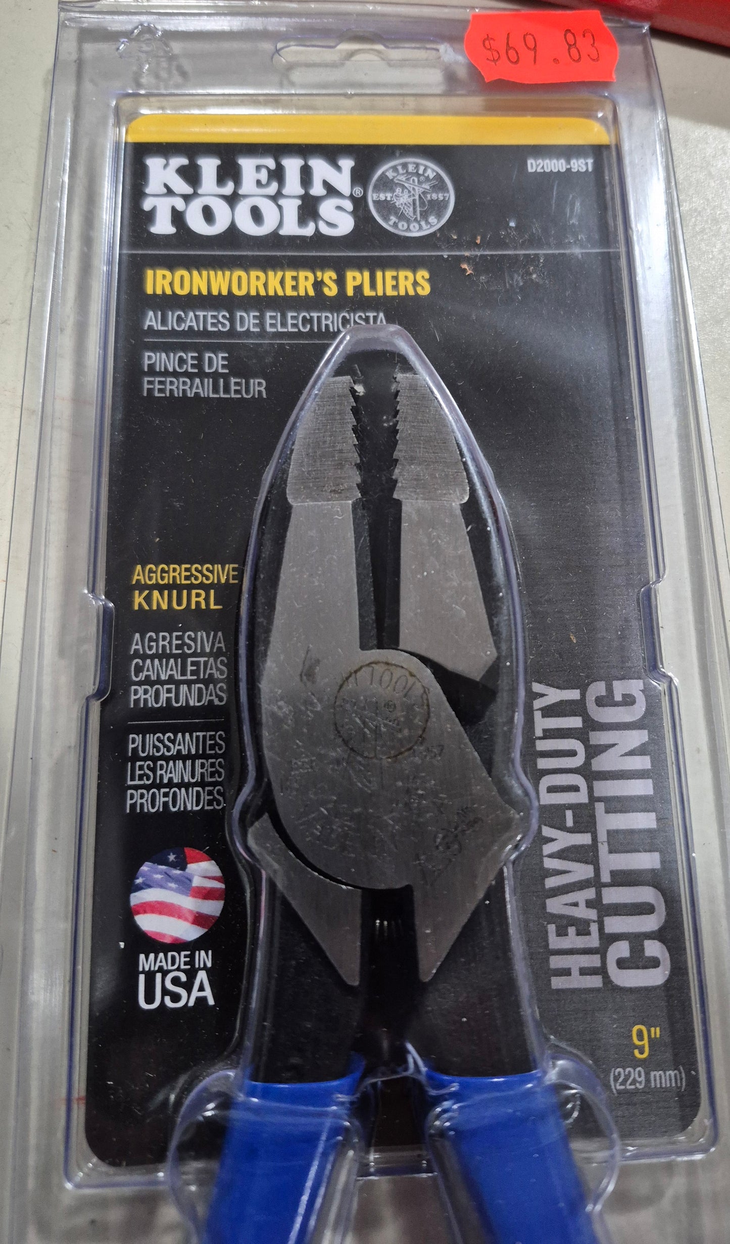 Ironworker's Pliers, Heavy-Duty Cutting, 9-Inch
D2000-9ST