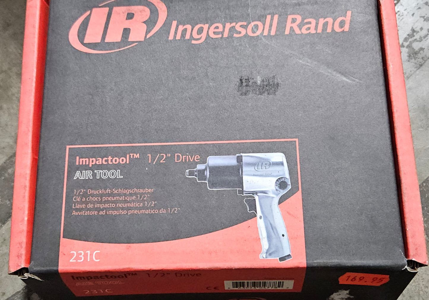 Ir 231c 1/2" drive impact wrench air pneumatic tool only 425ft/lbs