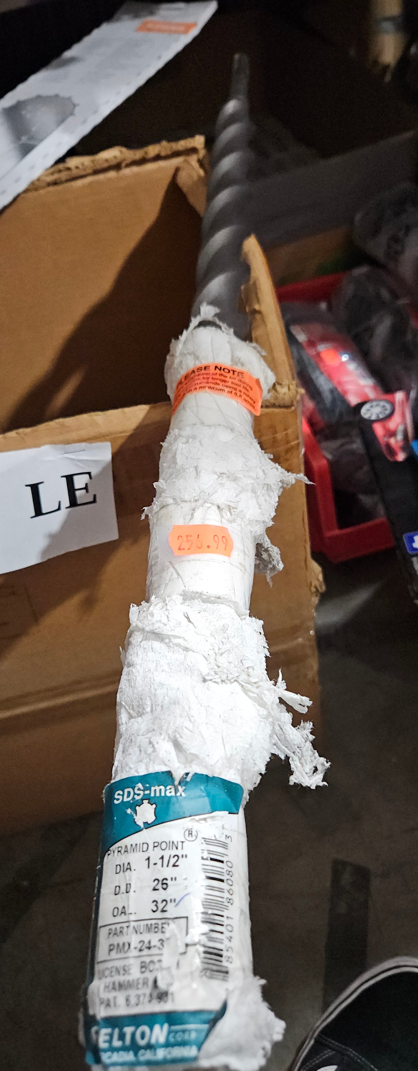 Relton 1-1/2"x26"x32" sds-max concrete bit PMX-24-32