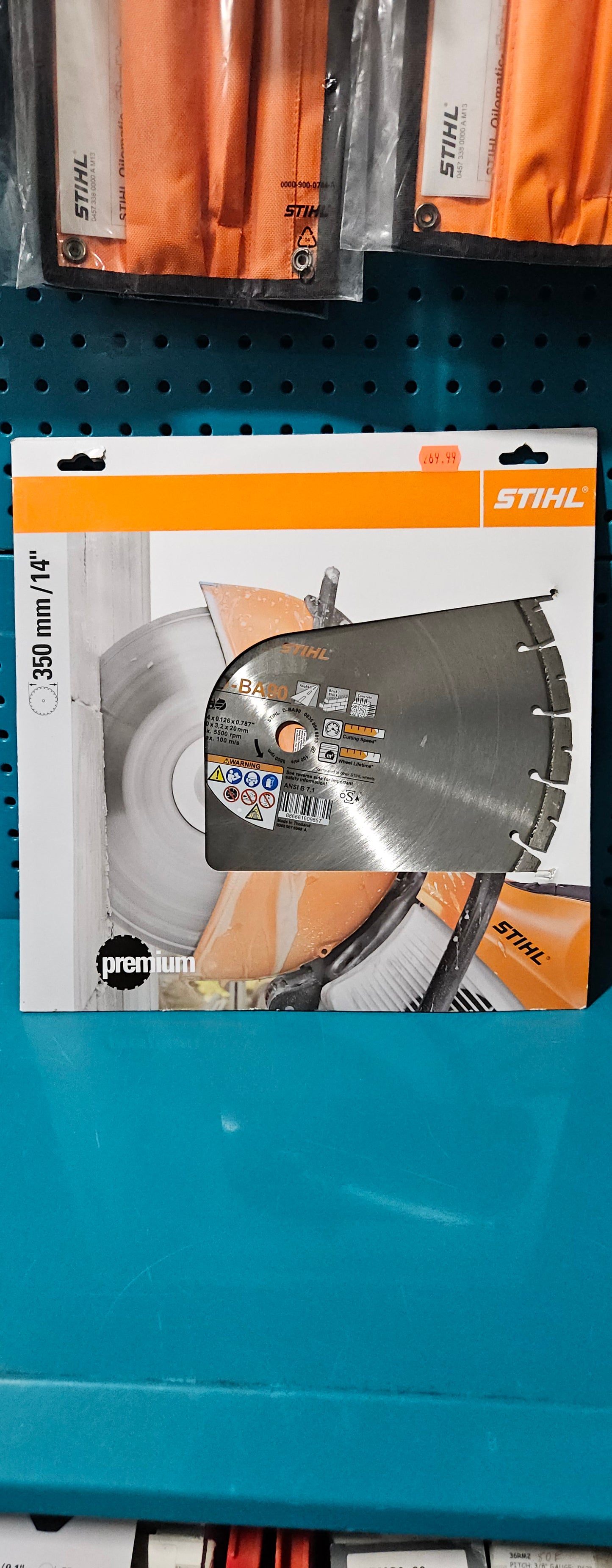 Stihl 14" diamond blade 20mm arbor 08350948013