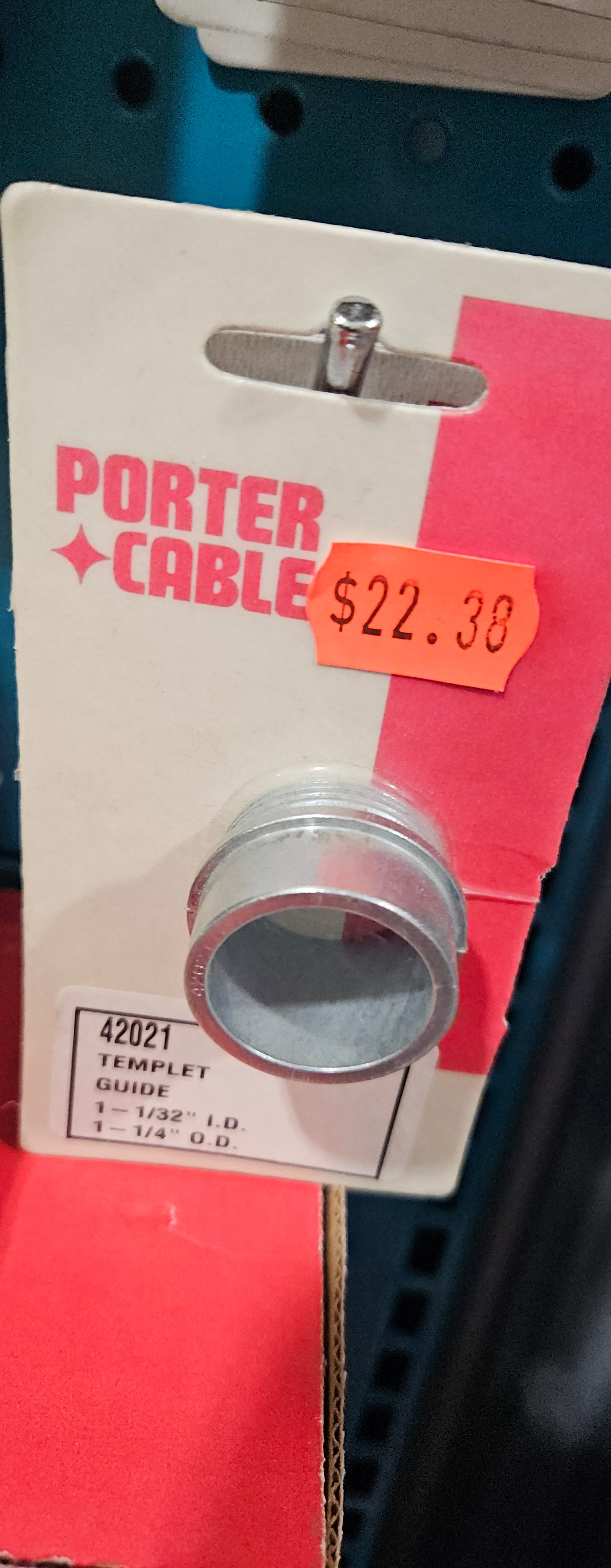 42021 porter cable Templet 1-1/32" i.d. 1-1/4" i.d.