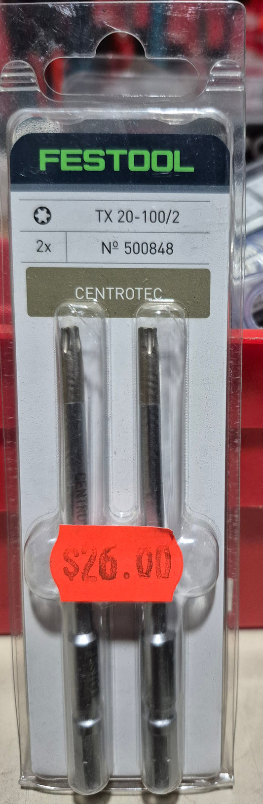 Festool 500848 Centrotec Torx Bit 20-100mm 2x