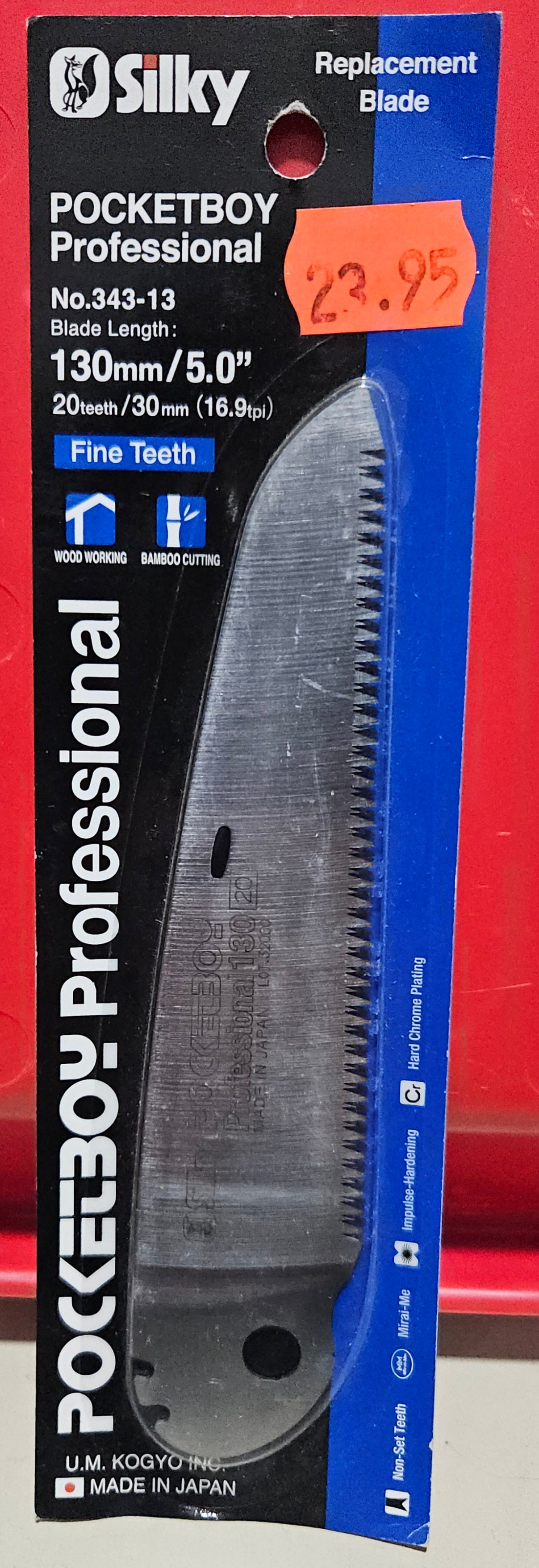 SILKY POCKETBOY 5 in. Fine Teeth Folding Saw Replacement Blade