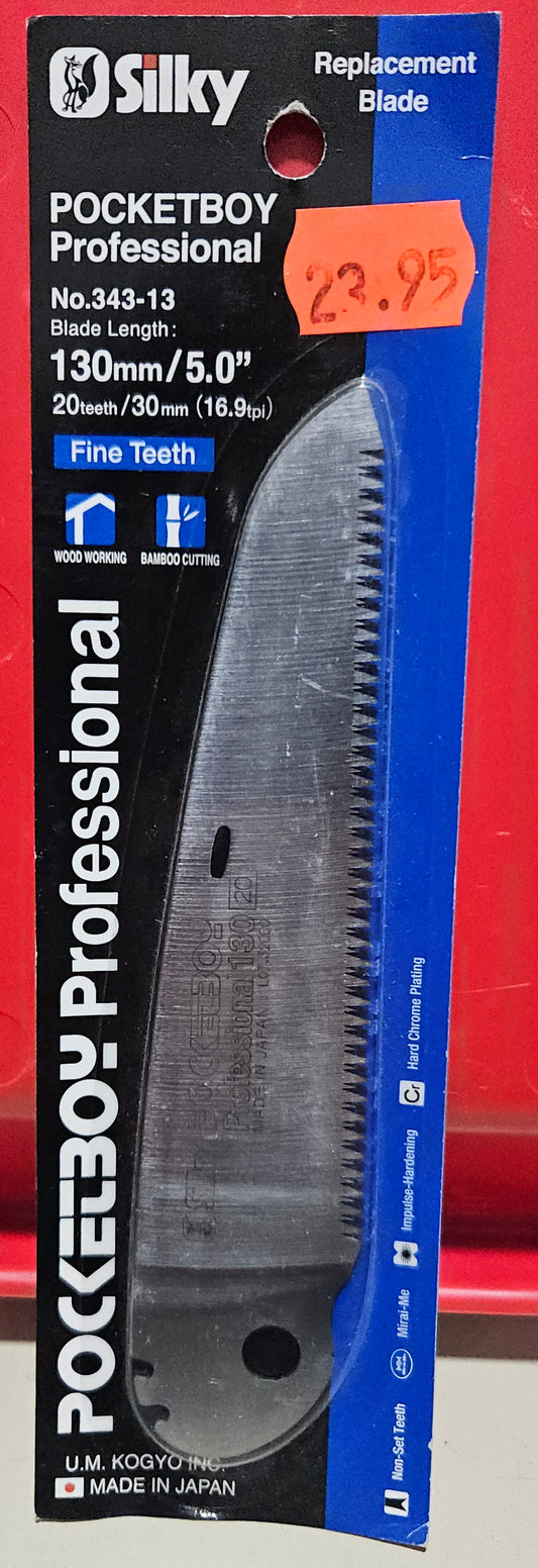 SILKY POCKETBOY 5 in. Fine Teeth Folding Saw Replacement Blade