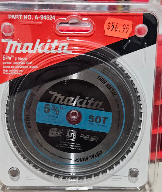 Makita
5-3/8 in. 50 TPI Carbide-Tipped Ferrous Metal Thin Gauge Saw Blade