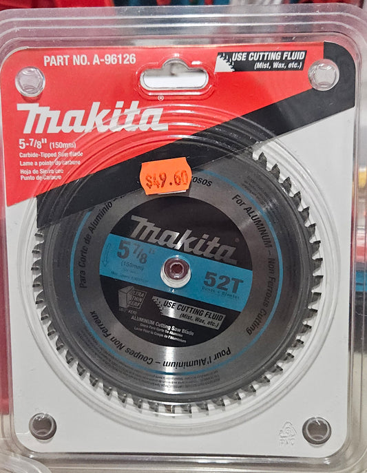 Makita A-96126
5‑7/8" 52T Carbide‑Tipped Saw Blade, Aluminum