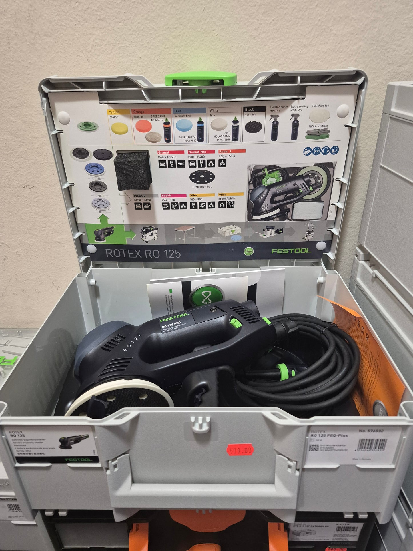 FESTOOL 576032 Multi-Mode Sander ROTEX RO 125 FEQ-Plus (new tool)