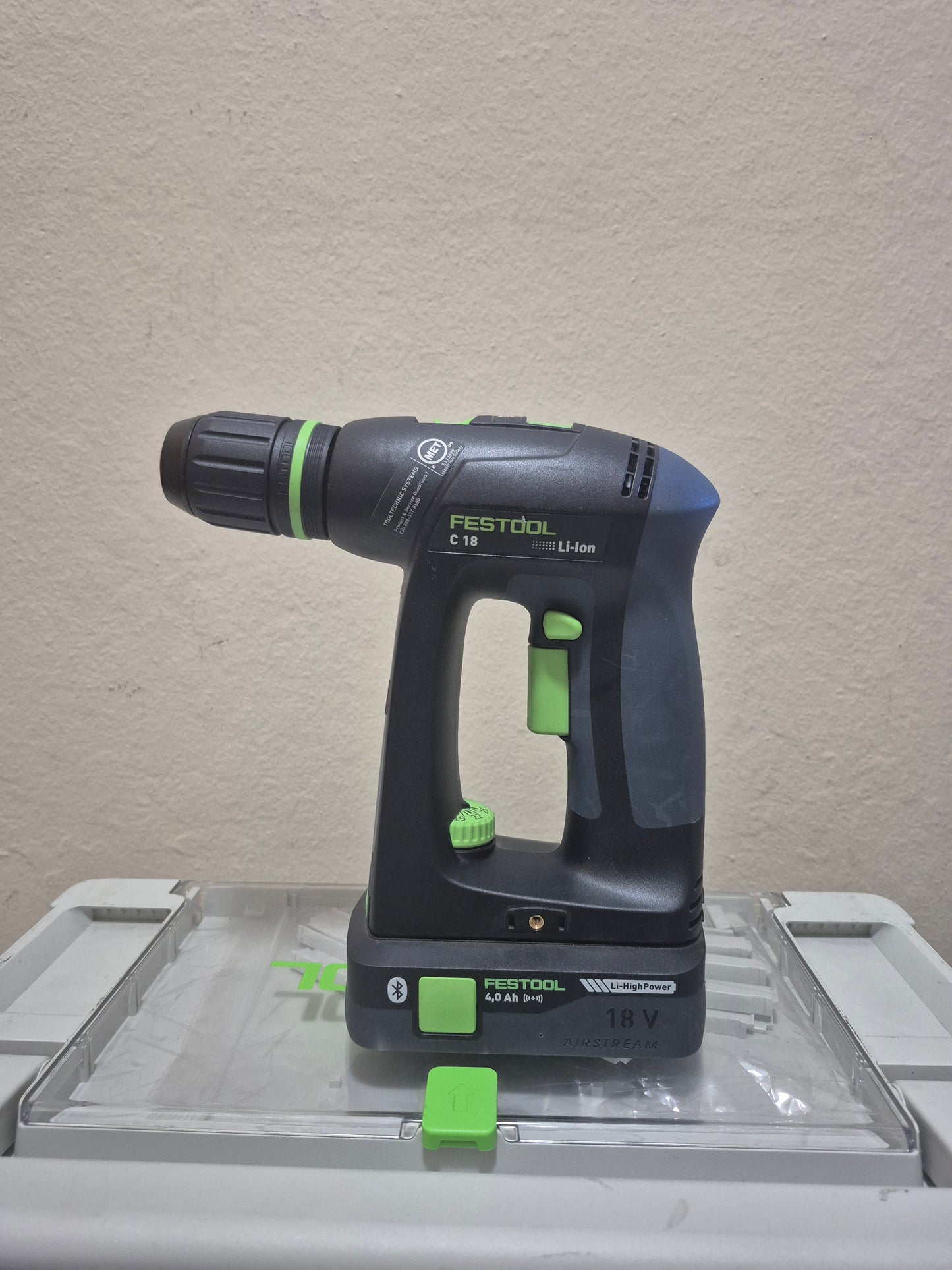 FESTOOL 577619 C 18 HPC 4,0 I-SET) Drill KIt.