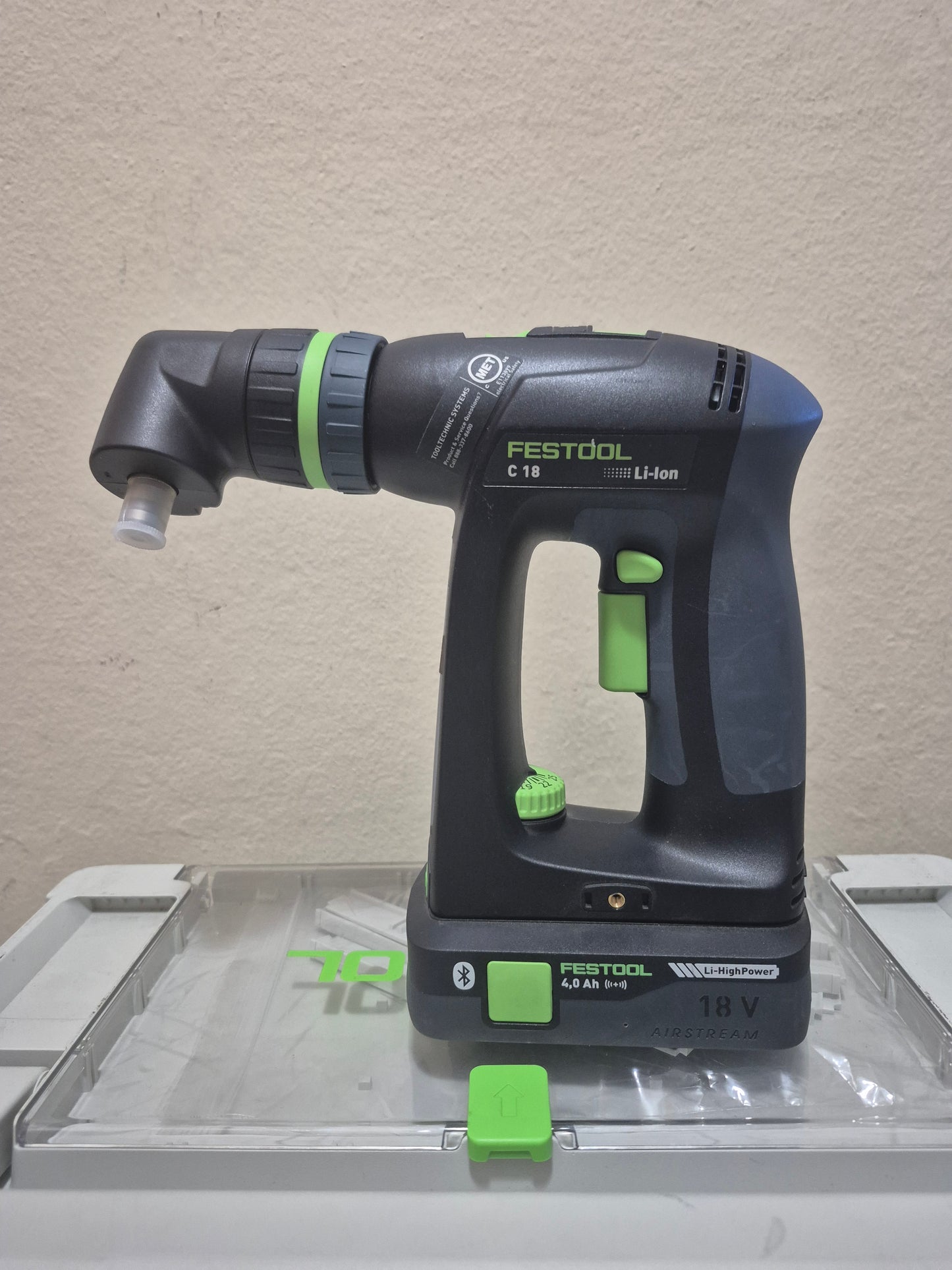 FESTOOL 577619 C 18 HPC 4,0 I-SET) Drill KIt.