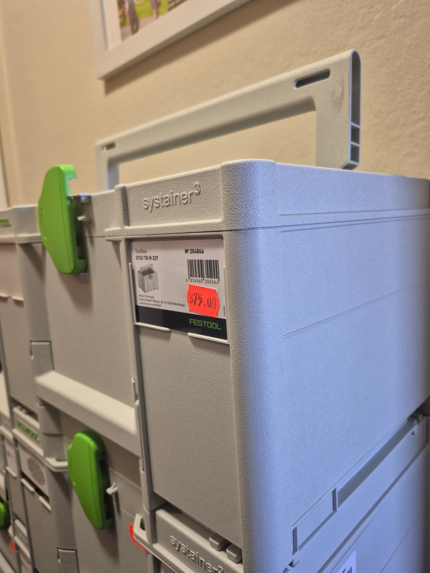 FESTOOL 204866 SYS3 systainer3 TB M 237 OPEN BOX SYSTAINER