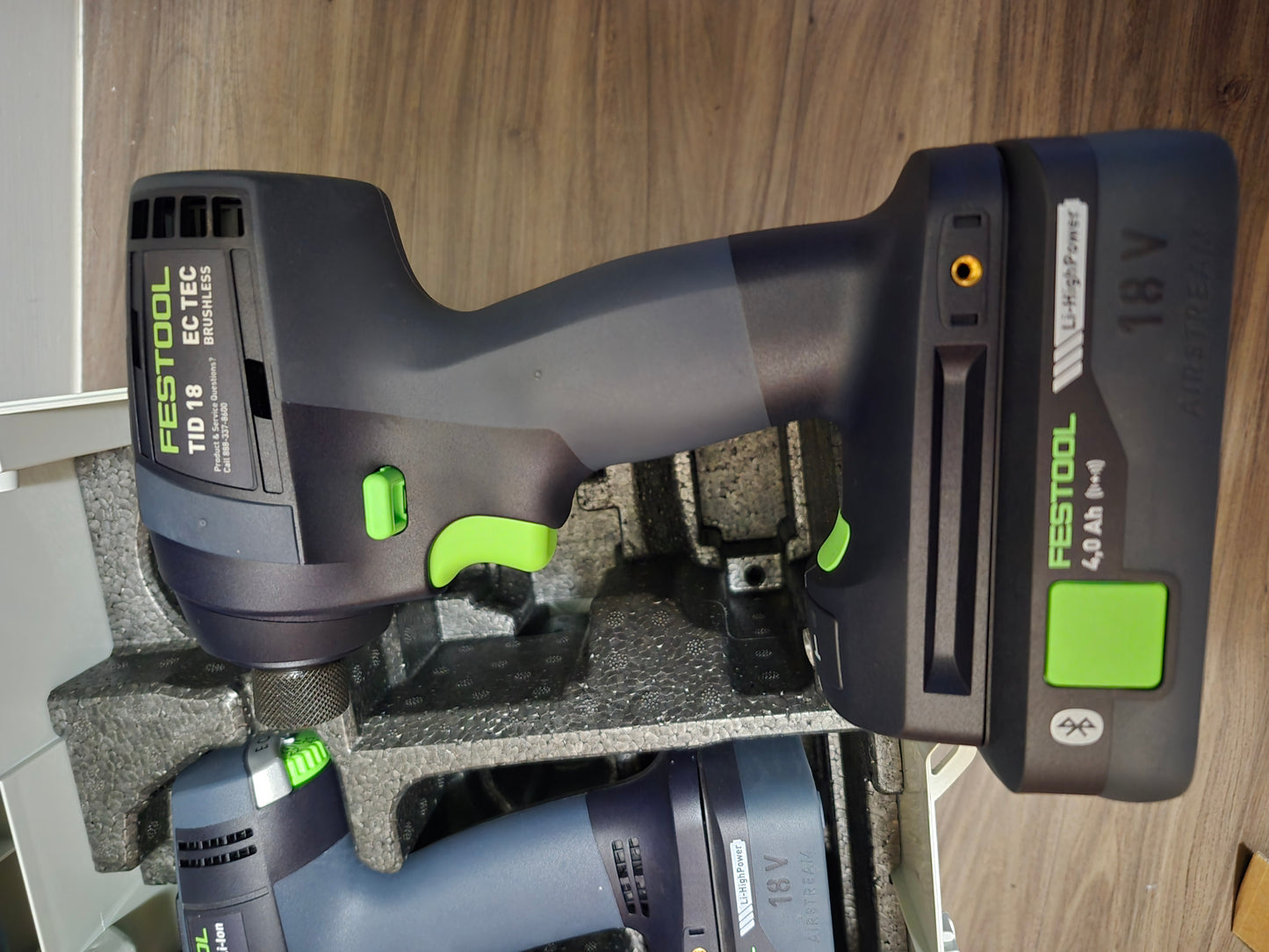 Festool 576494 TID 18 Impact Driver & T 18 HPC Drill/Driver Combo Kit, with (2) 4.0Ah Batteries and Systainer3 18v