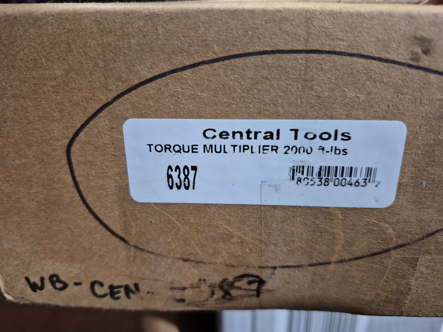Central tools 6386 3/4" 2000 ft-lbs torque multiplier