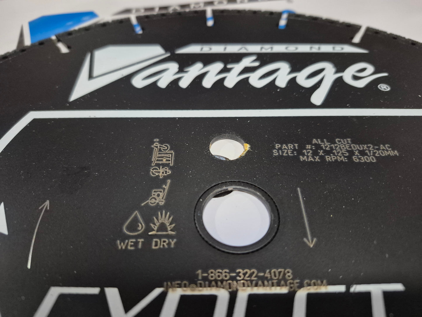 Diamond Vantage 1212bedux2-ac 12" blade abor: 1"/20mm