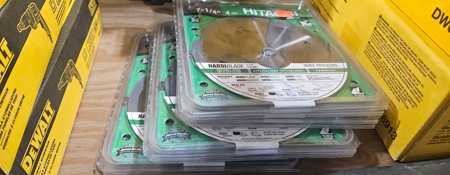 Hitachi 7-1/4" fiber cement blade