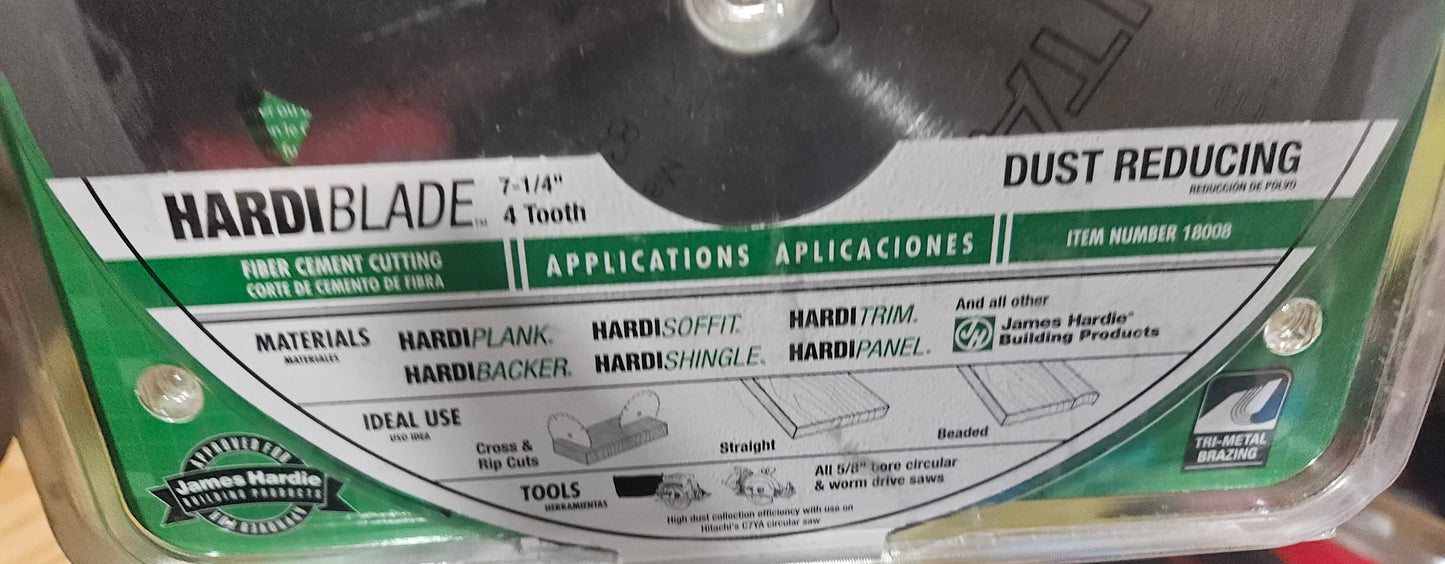 Hitachi 7-1/4" fiber cement blade