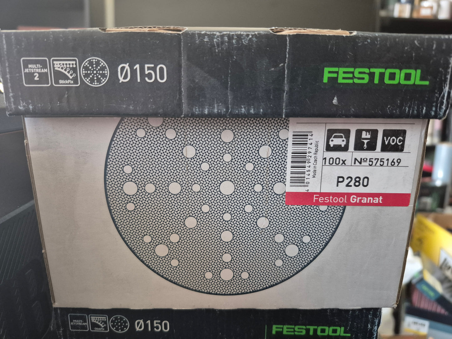 Festool 6" D150 280 grit granat sandpaper x100 575169 / 496984