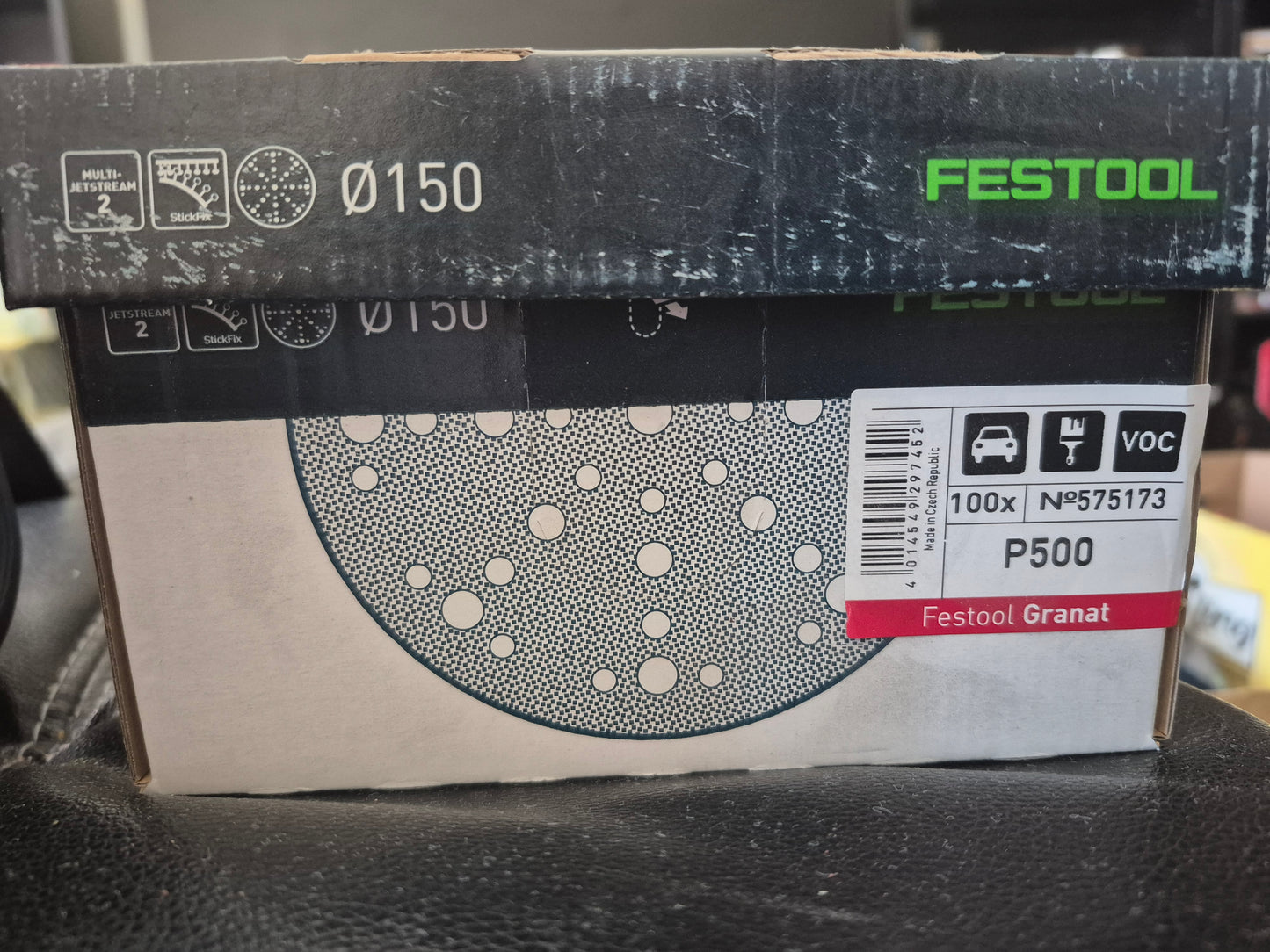 Festool 6" D150 500 grit granat sandpaper x100 575173