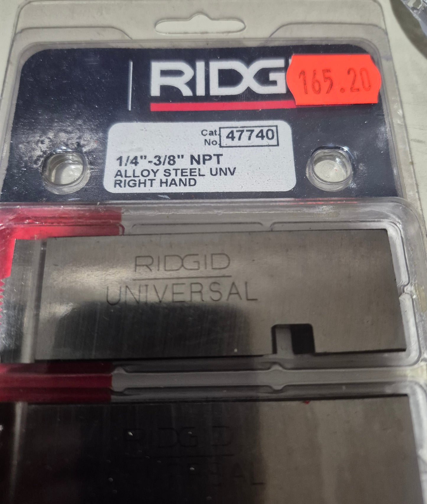 Ridgid 1/4-3/8" NPT 47740 replacement cutter set alloy, steel, universal right hand
