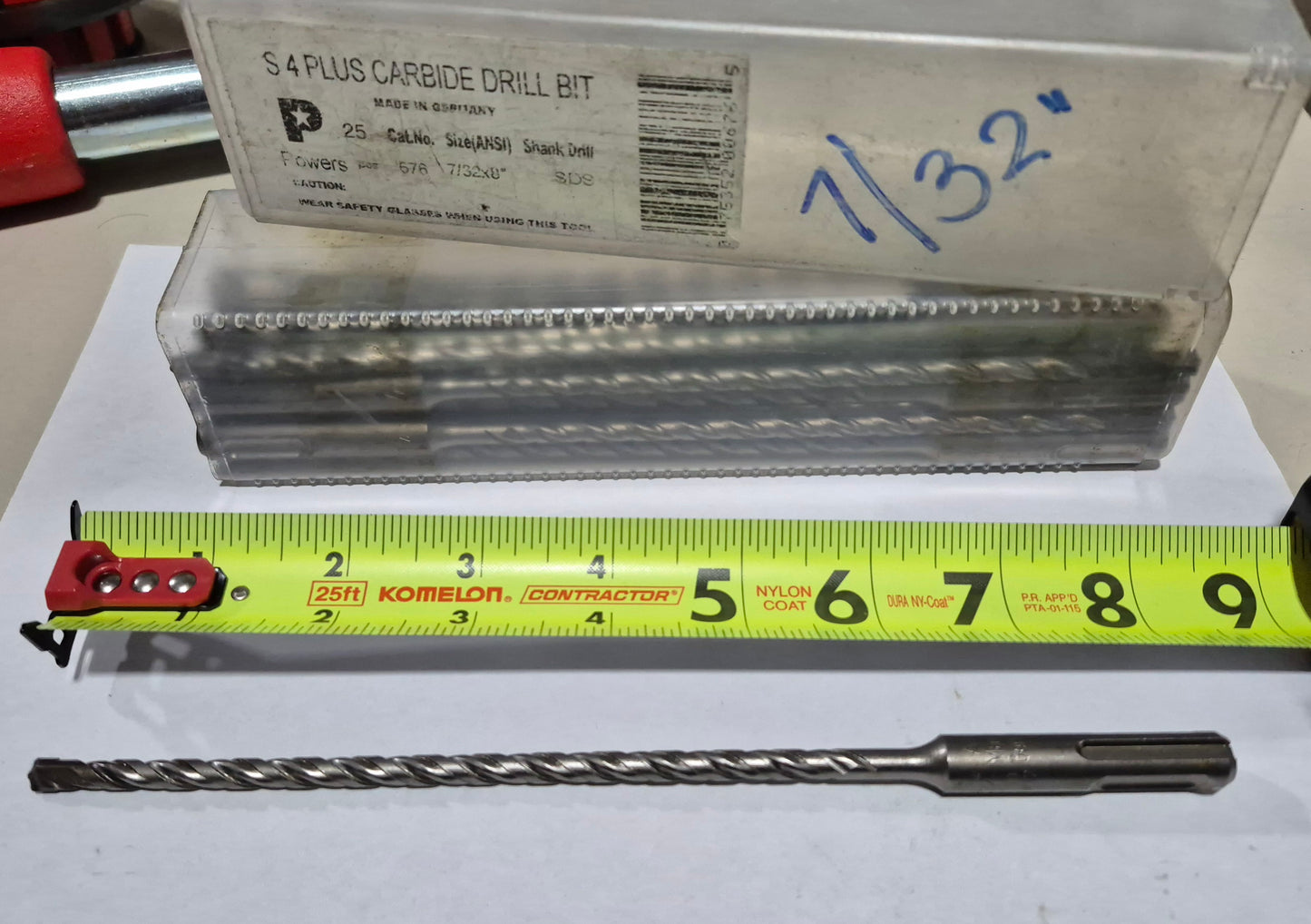 Powers 7/32×6×8 sds-plus bit for concrete (#767)