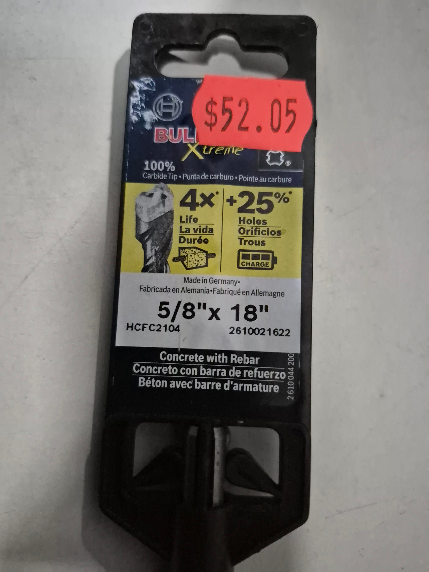 Bosch 5/8x16x18 sds plus extreme hcfc2104