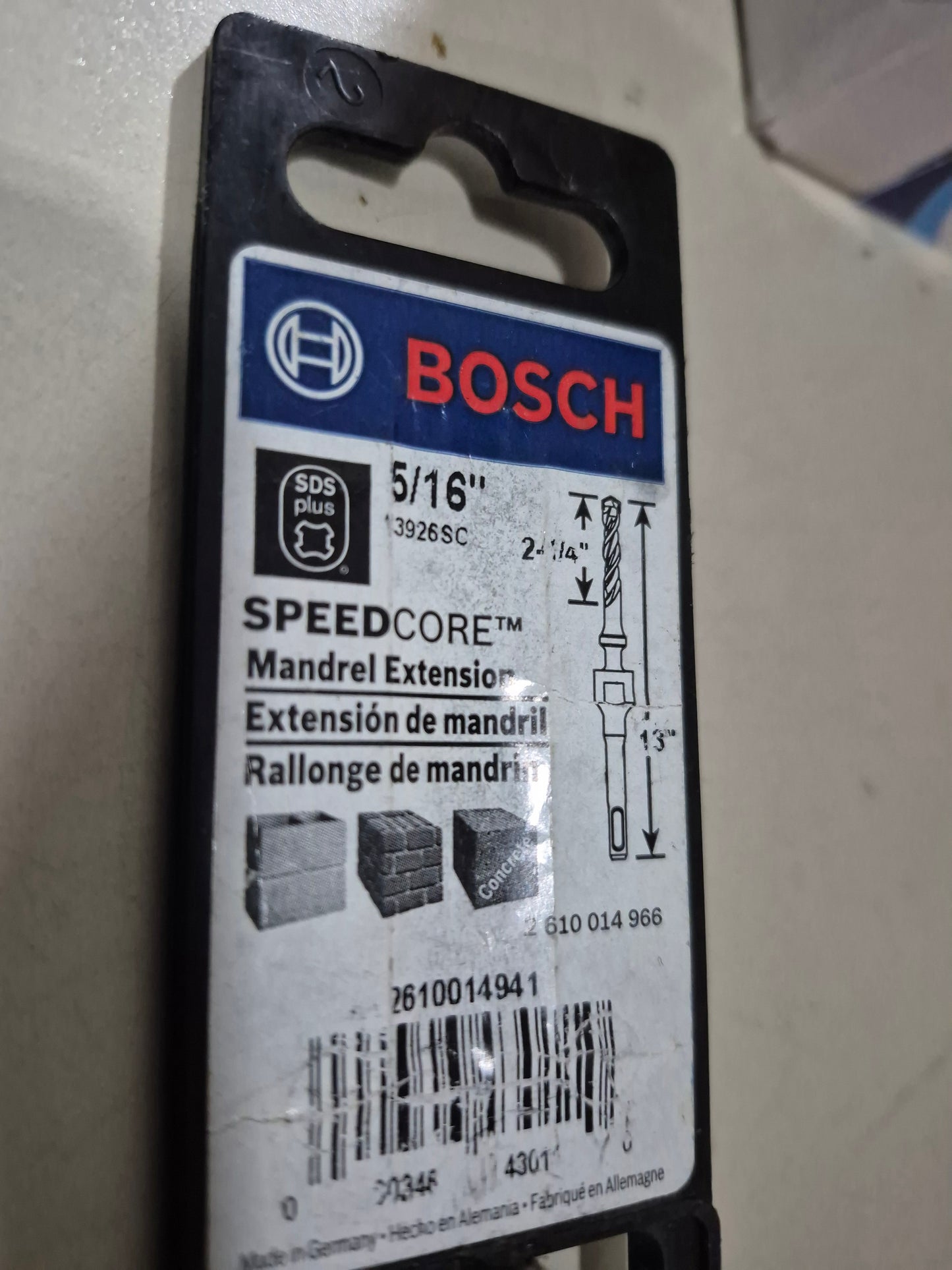 Bosch 5/16×2-1/4x13 sds-plus concrete bit