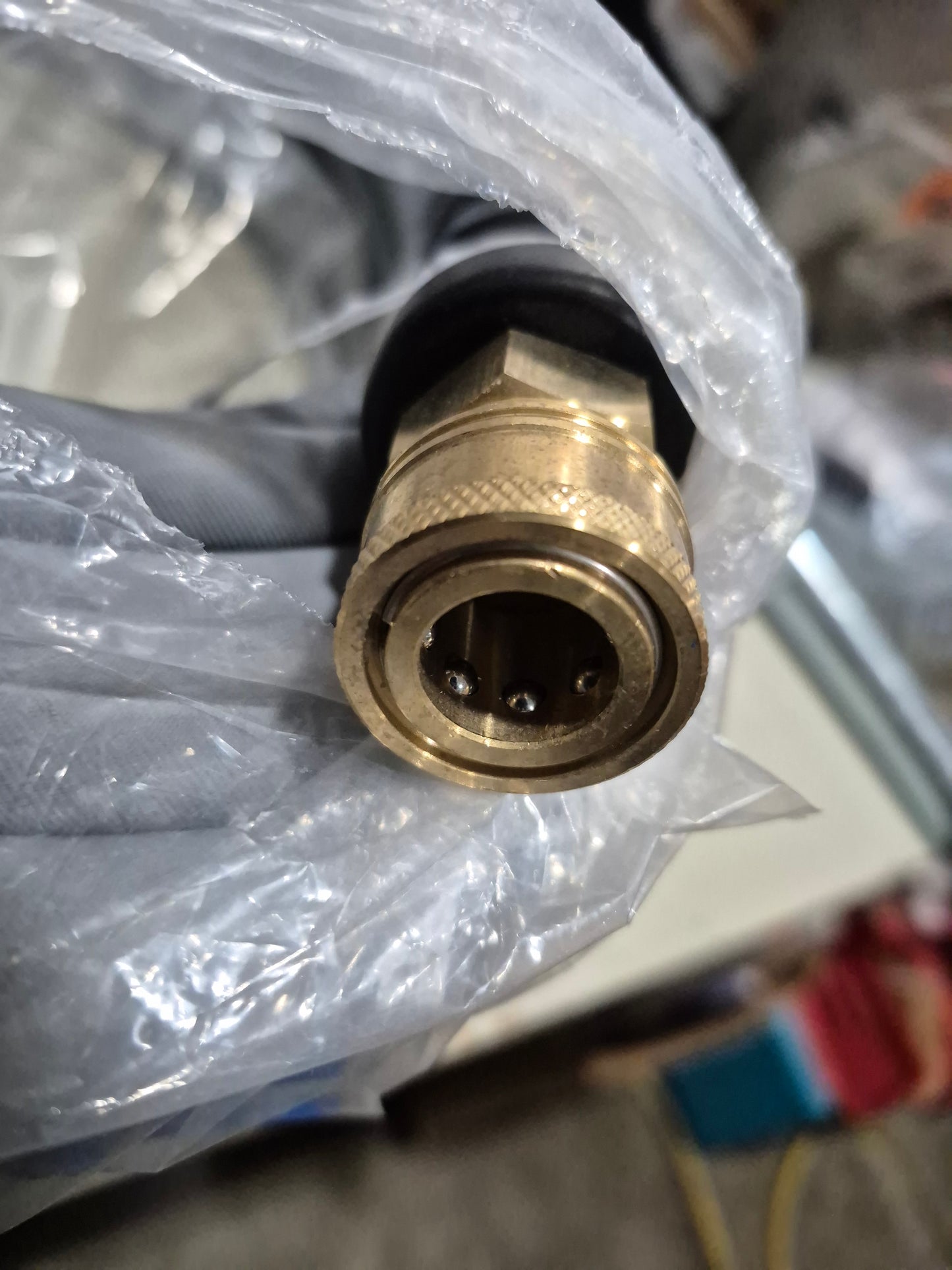 Mi-t-m 3/8"x50' pressure washer hose 4000 PSI quick release coupling 851-0338