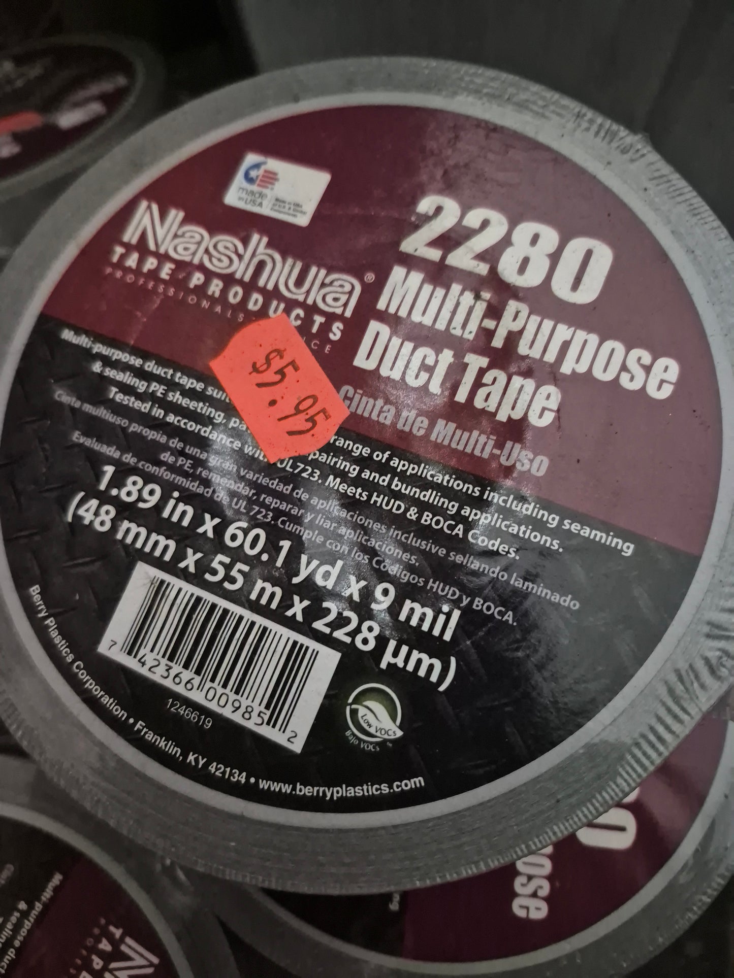 Nashua Duct tape 2280 1.89inx60yarda