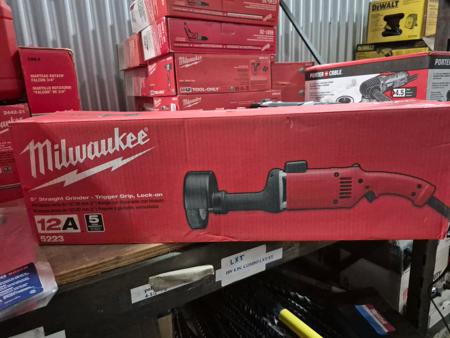 MILWAUKEE 5223 5" straight grinder