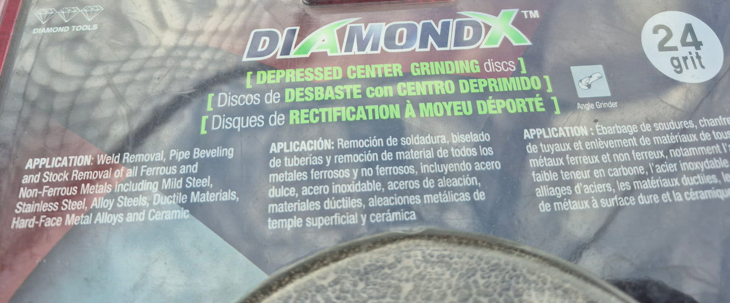 Diamond Vantage 4.5" Diamond 24grit for steel