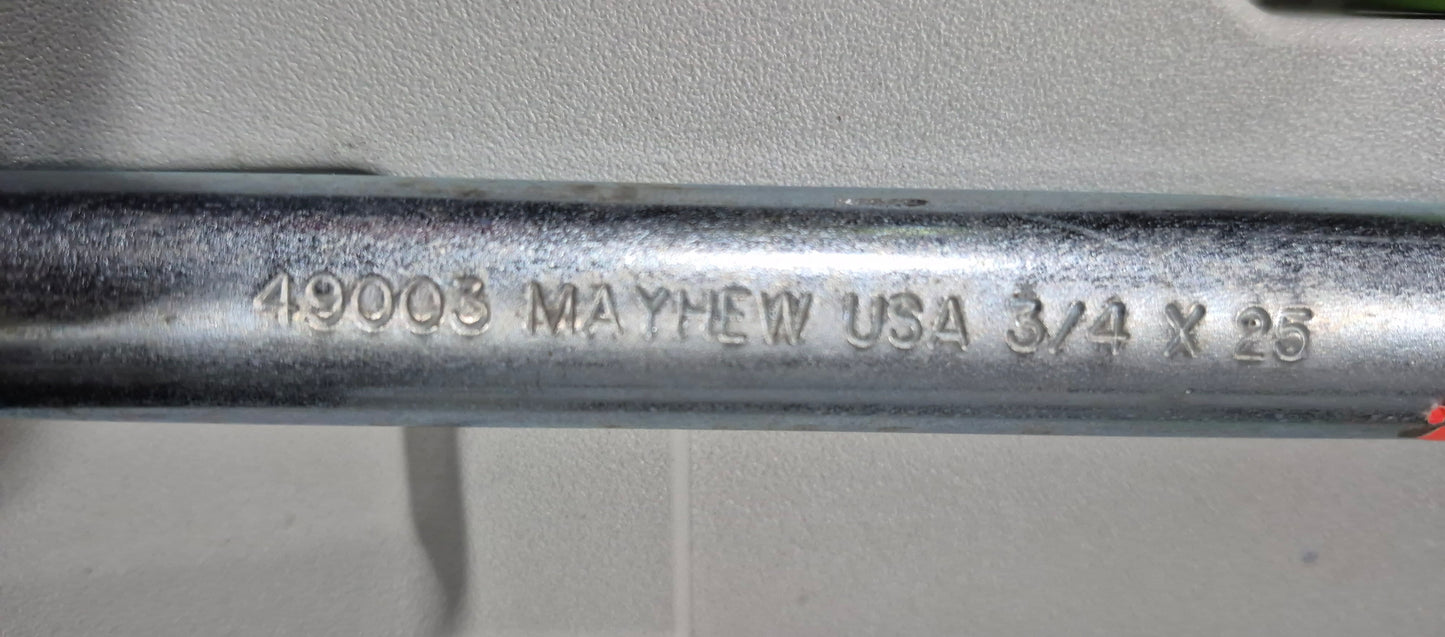Mayhew 49003 25"×3/4" Jimmy bar sleever bar alignment bar
