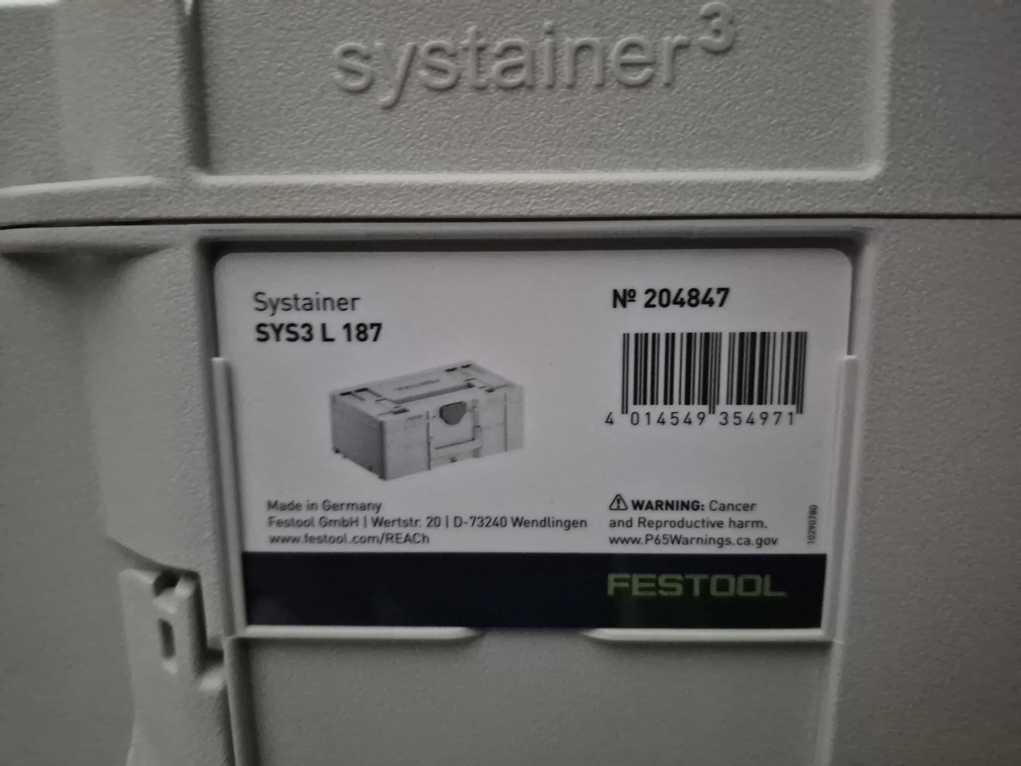 Festool tool box organizer 7pcs bundled systainer3 (all new)