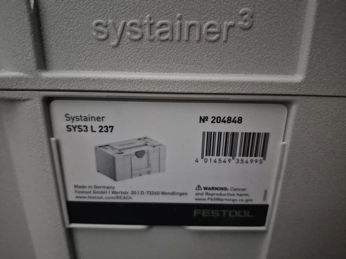 Festool tool box organizer 7pcs bundled systainer3 (all new)