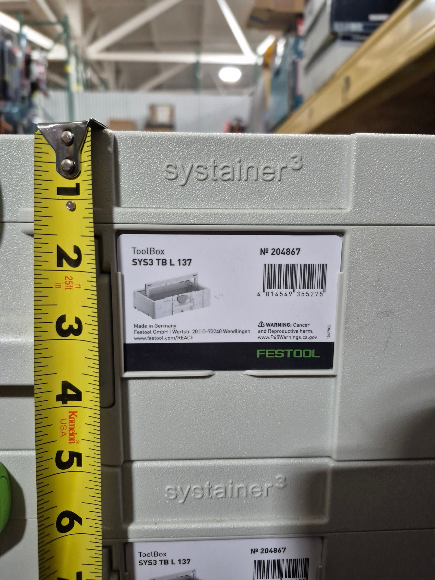 Festool tool box organizer 7pcs bundled systainer3 (all new)