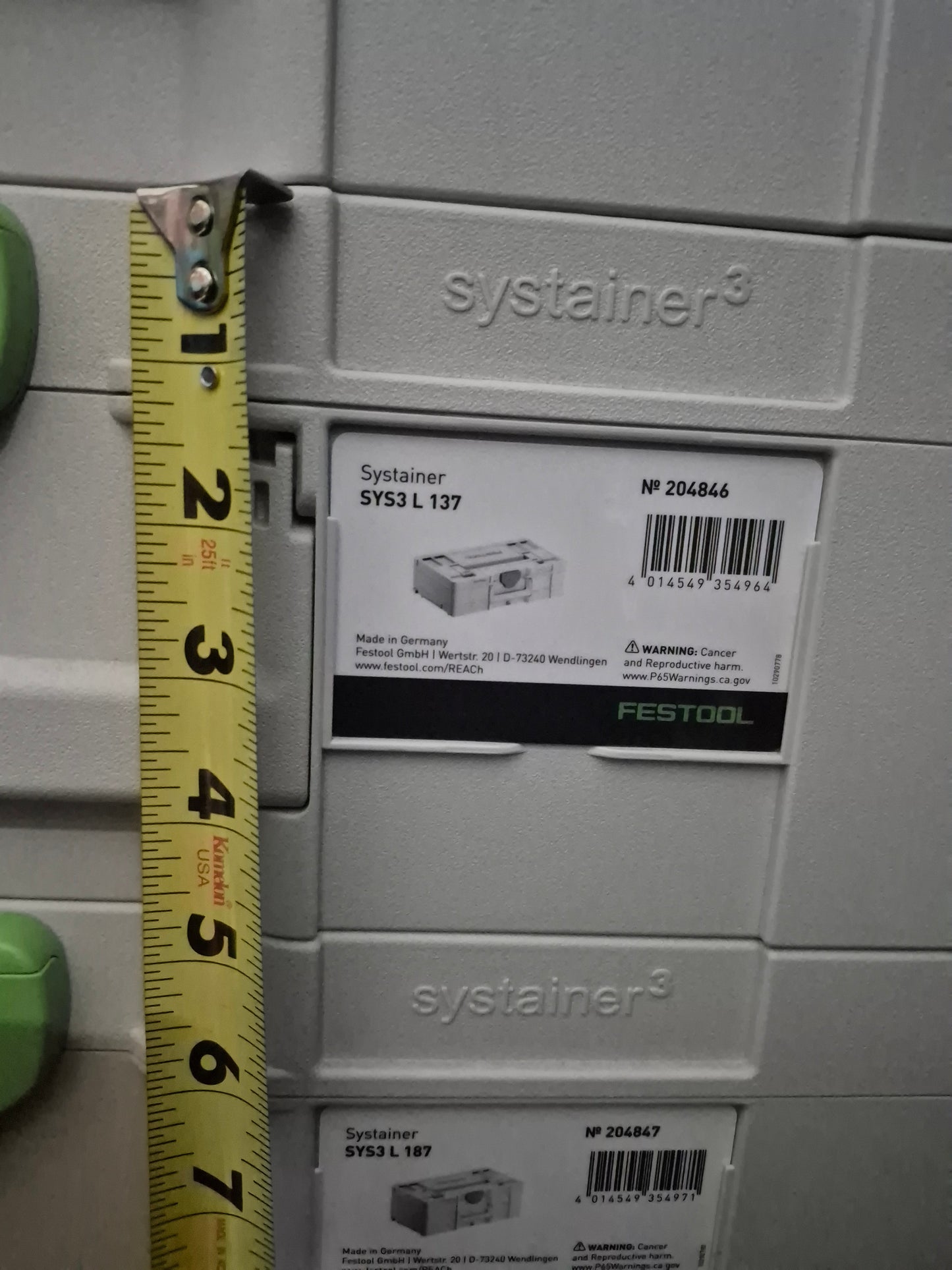 Festool tool box organizer 7pcs bundled systainer3 (all new)