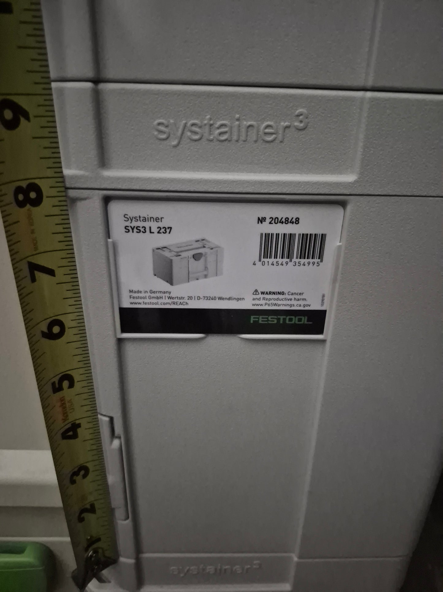Festool 204848 Systainer3 SYS3 L 237 (close box)